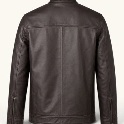 Men's Genuine Leather Jacket (J-0009)