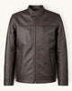 Men's Genuine Leather Jacket (J-0009)