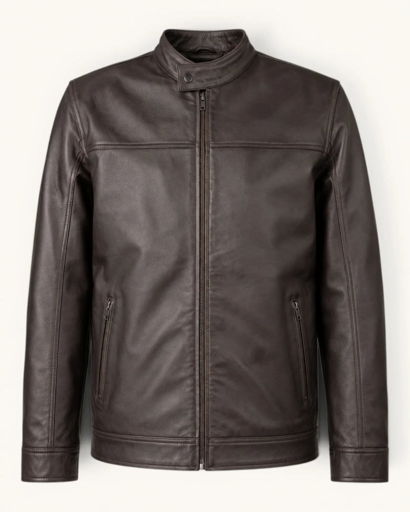 Men's Genuine Leather Jacket (J-0009)