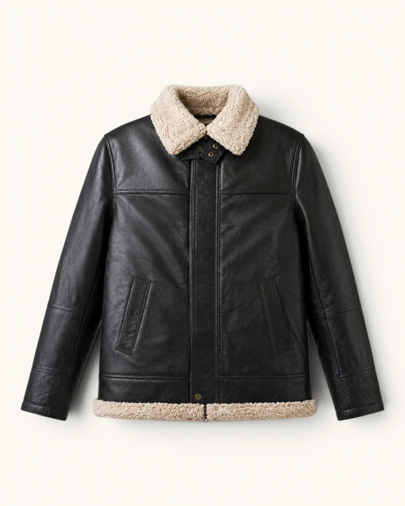 Men's Genuine Leather Jacket (J-0010)