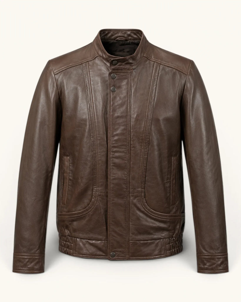 Men's Genuine Leather Jacket (J-0011)