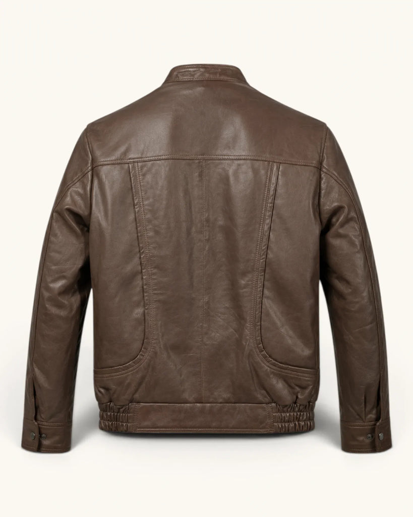 Men's Genuine Leather Jacket (J-0011)
