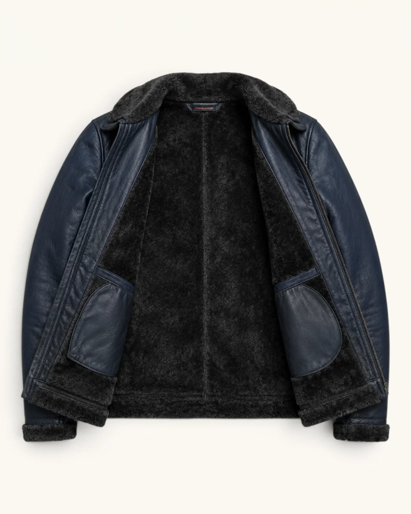 Men's Genuine Leather Jacket (J-0012)