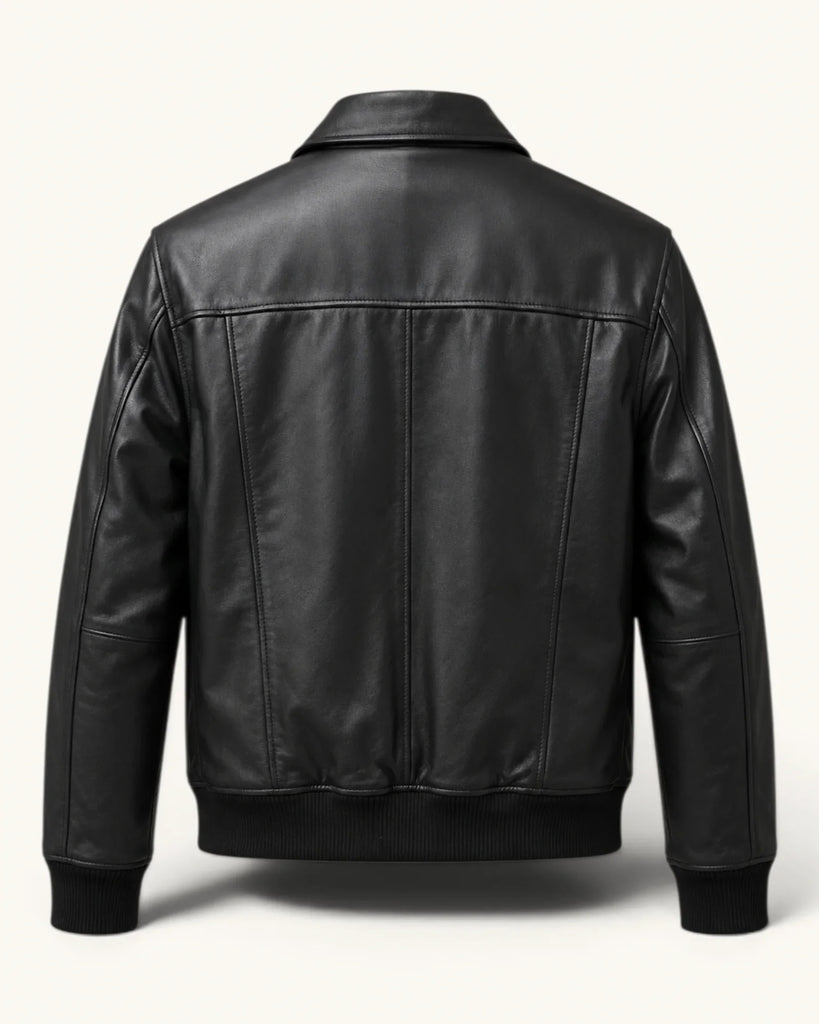 Men's Genuine Leather Jacket (J-0013)