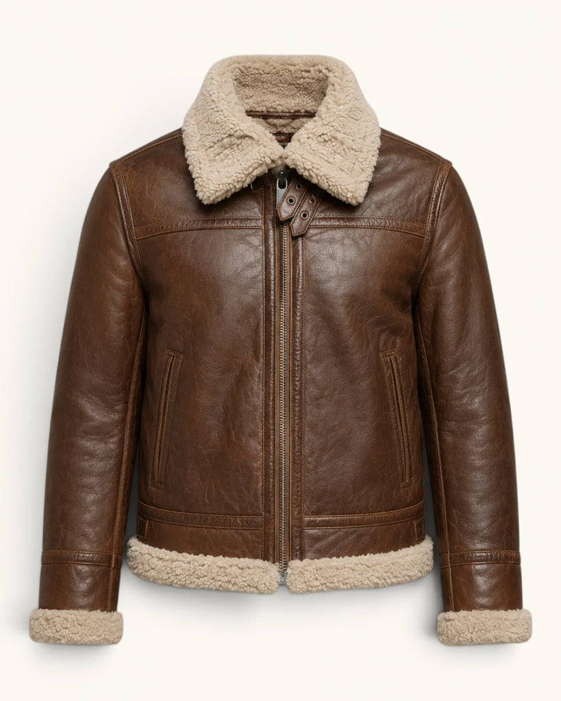 Men's Genuine Leather Jacket (J-0014)