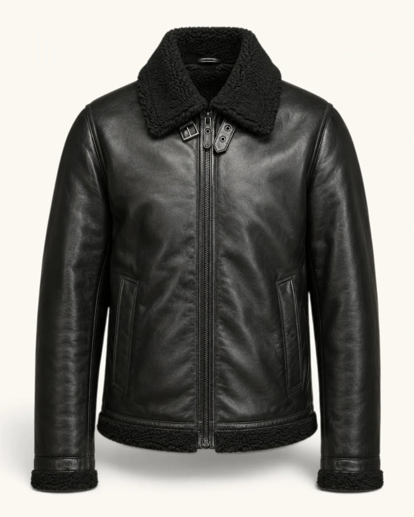 Men's Genuine Leather Jacket (J-0016)