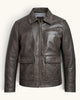 Men's Genuine Leather Jacket (J-0017)