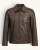 Men's Genuine Leather Jacket (J-0018)
