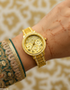 Round Stone Dial Women's Watch