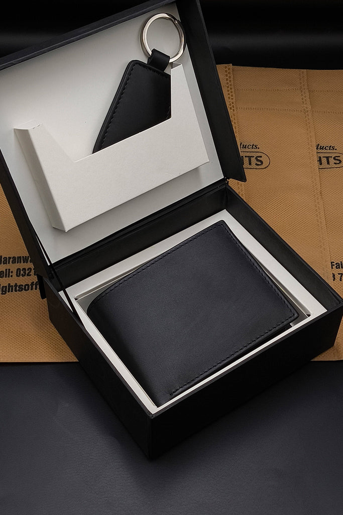 Leather Wallet Gift Set (GS-002 Black)