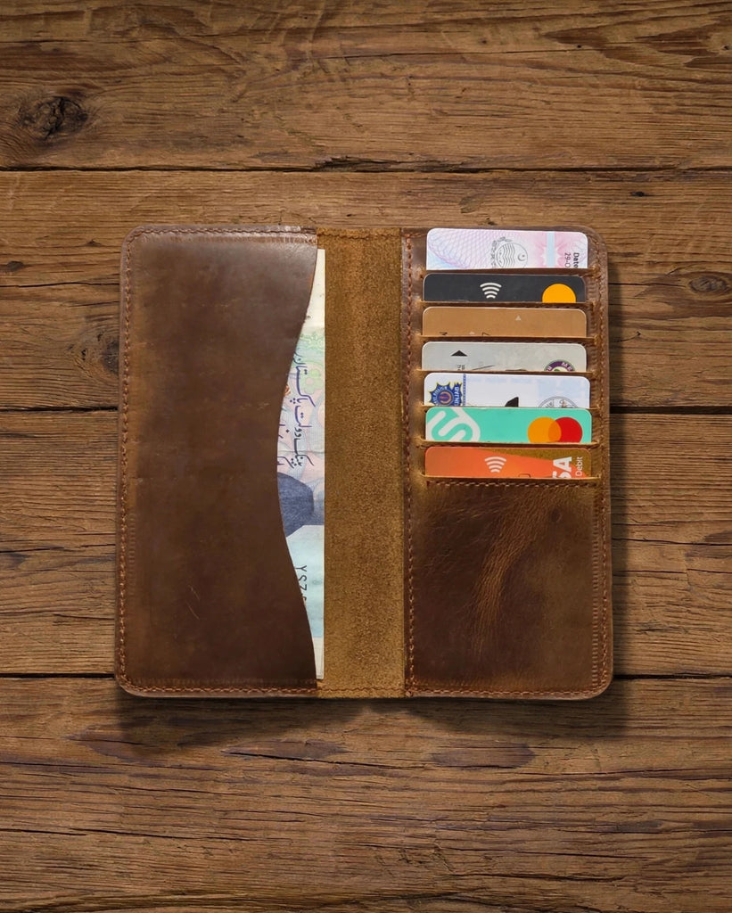 Handcrafted Genuine Leather Long Wallet (SL-102)