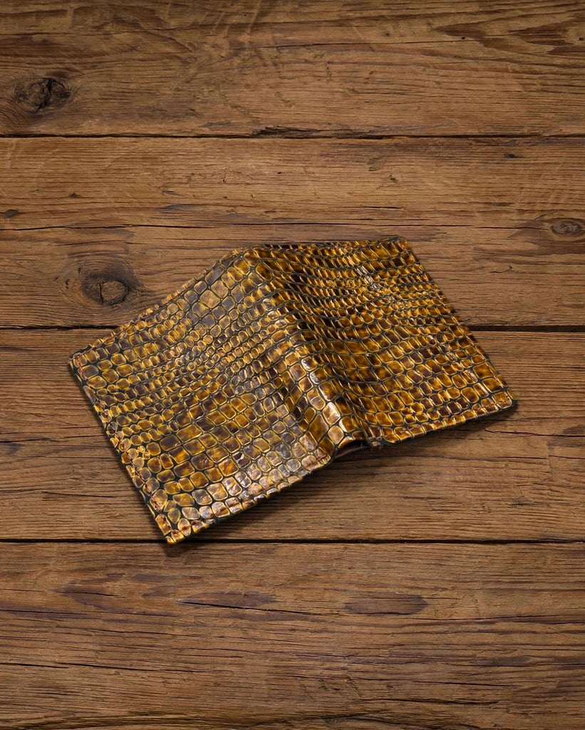 Snakeskin Pattern Leather Wallet (W-SNK021)