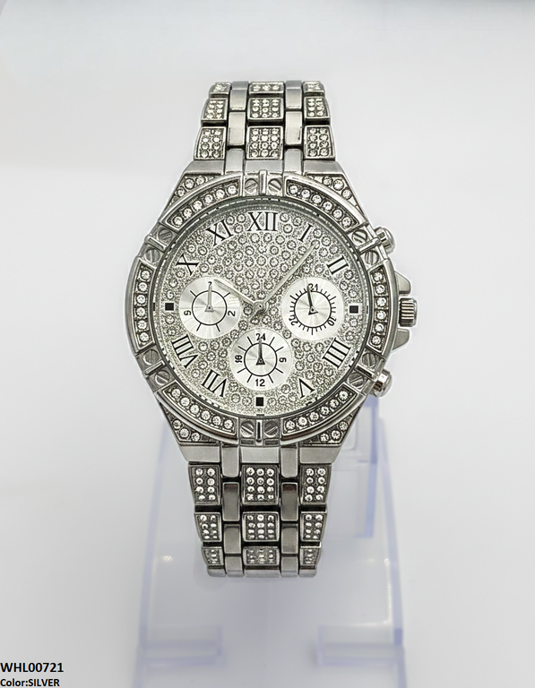 Round Rhinestone Women's Watch