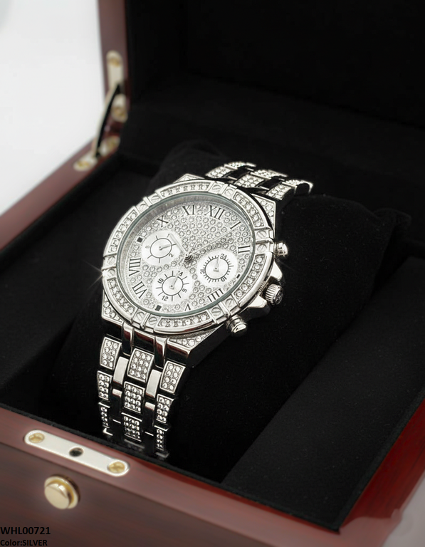 Round Rhinestone Women's Watch