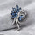 Flower Marquise Stone Broach