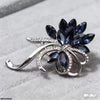 Flower Marquise Stone Broach