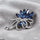 Flower Marquise Stone Broach