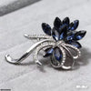 Flower Marquise Stone Broach