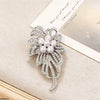 Ribbon Pearl Zircon Broach