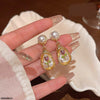Oval Pearl Flower Drop