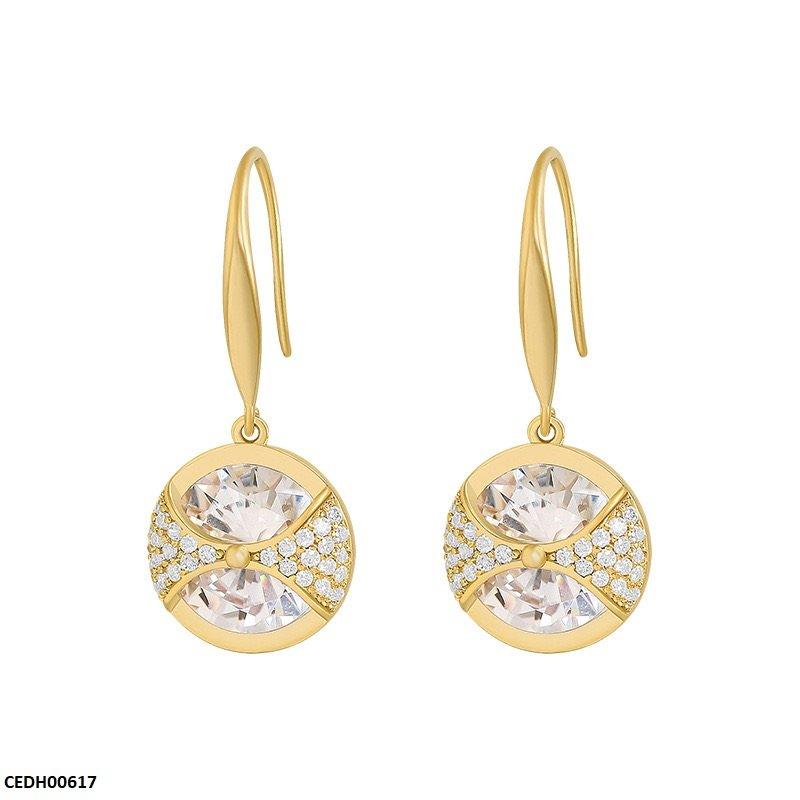 Curved Round Stone Drop