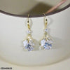 Double Leaf Drop Earrings