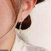 Double Leaf Drop Earrings
