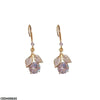 Double Leaf Drop Earrings