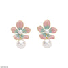 Shaded Flower Pearl Drop