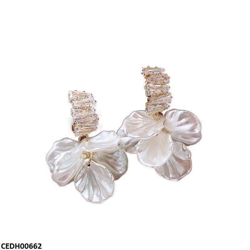 Iridescent Petal Dangle Earrings