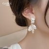 Iridescent Petal Dangle Earrings