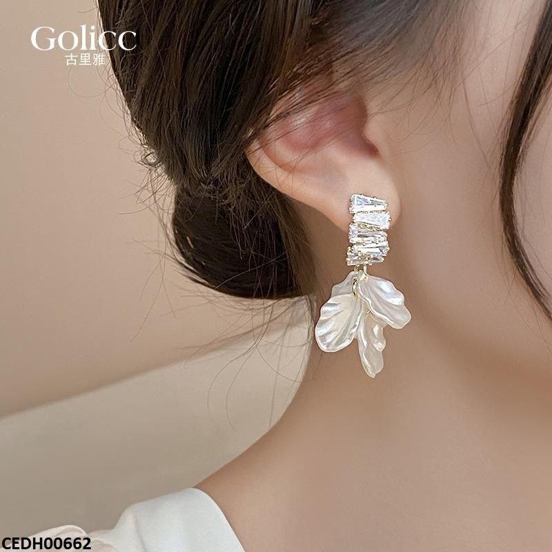 Iridescent Petal Dangle Earrings