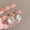 Iridescent Petal Dangle Earrings
