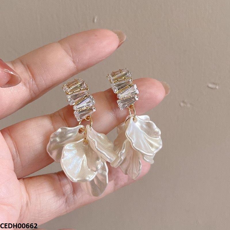 Iridescent Petal Dangle Earrings