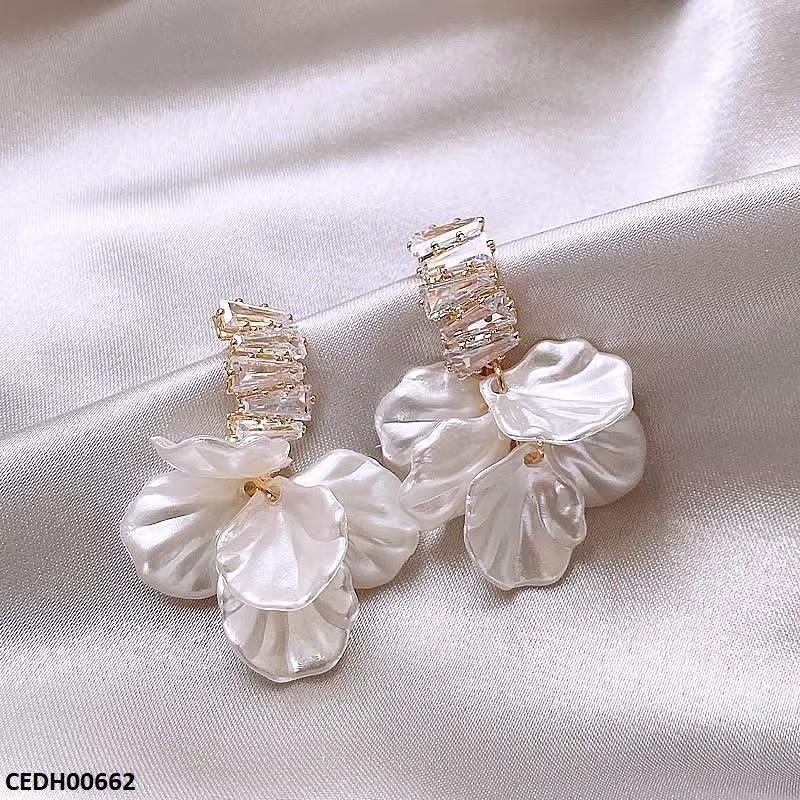 Iridescent Petal Dangle Earrings