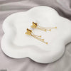 Double Butterfly Chain Drop Earrings