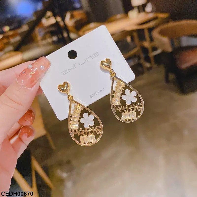 Heart Tear Drop Earrings