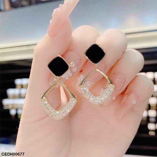 Square Drop Earrings