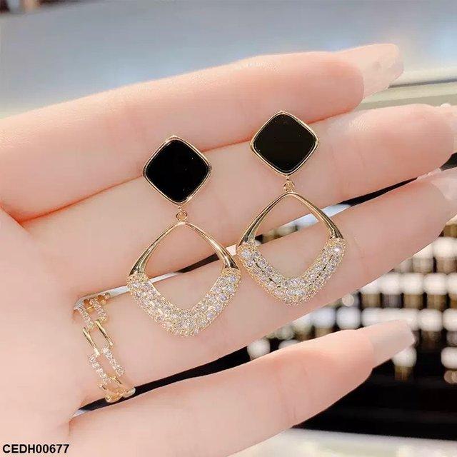 Square Drop Earrings