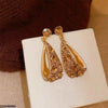 Round Drop Earring Pair