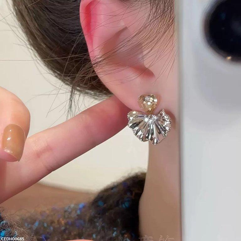 Heart Laef Drop Earring