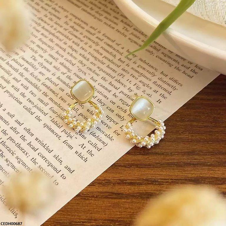 Square Drop Earrings