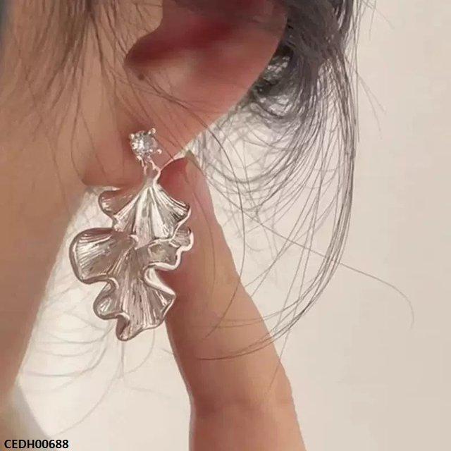 Double Leaf Drop Earrings