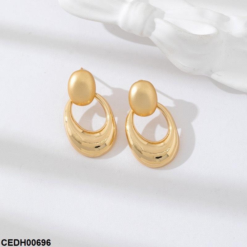Round Drop Earrings