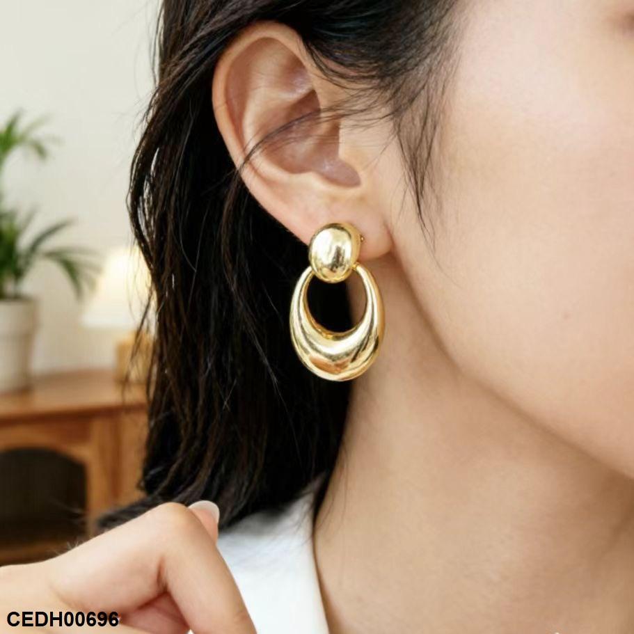 Round Drop Earrings