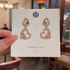 Double Heart Drop Earrings