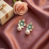 Flower Pearl Drop Earrings