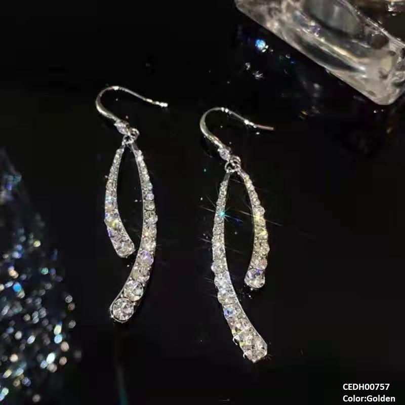 Round Layered Drop Earrings