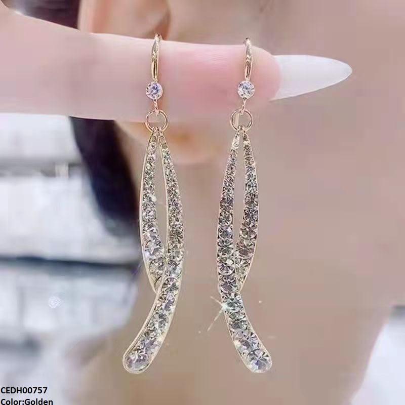 Round Layered Drop Earrings