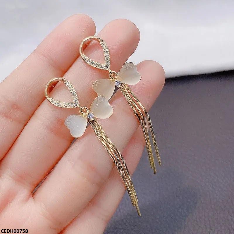 Bow Layered Drop Earrings